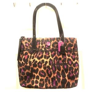 Cute Cheetah Print Coach Bag